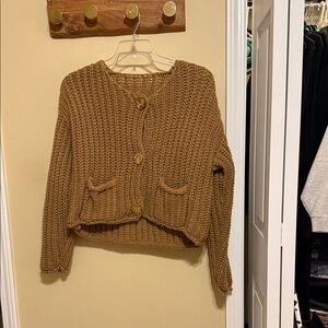 Chunky Knit Brown Sweater
